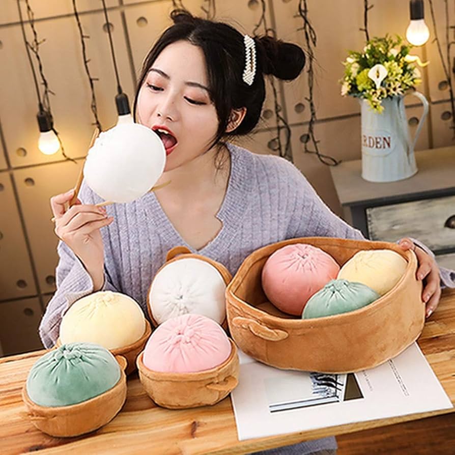 Amazon.co.jp: リアル肉まん ぬいぐるみ 抱き枕 食べ物 抱き